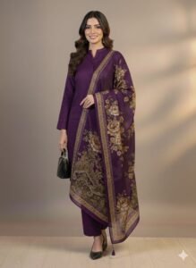 3 Piece Readymade Embrace winter with the elegance… (1)